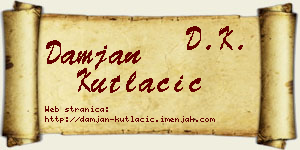 Damjan Kutlačić vizit kartica